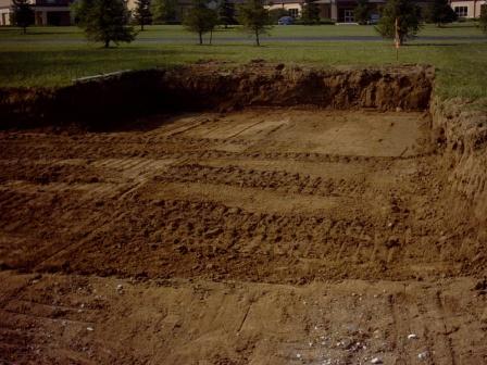 Crawl space footing.